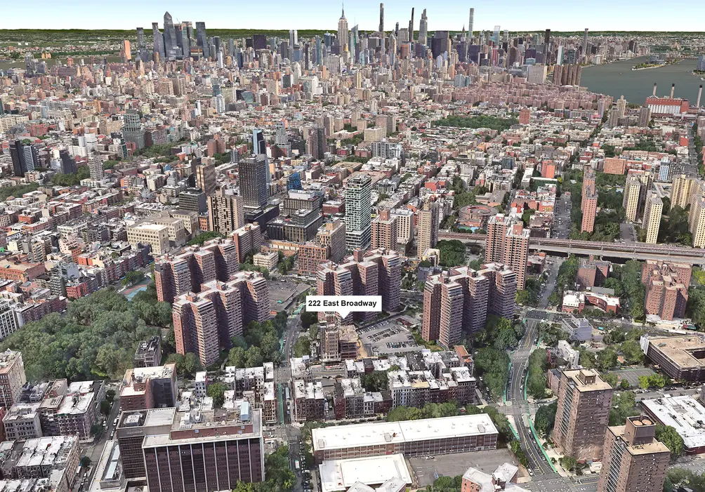 222-East-Broadway-NYC-condos-google-earth-aerial