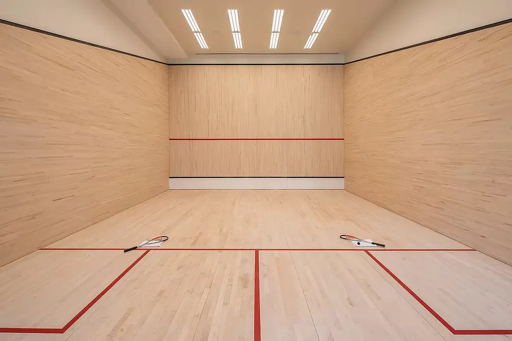 Squash court active amenities