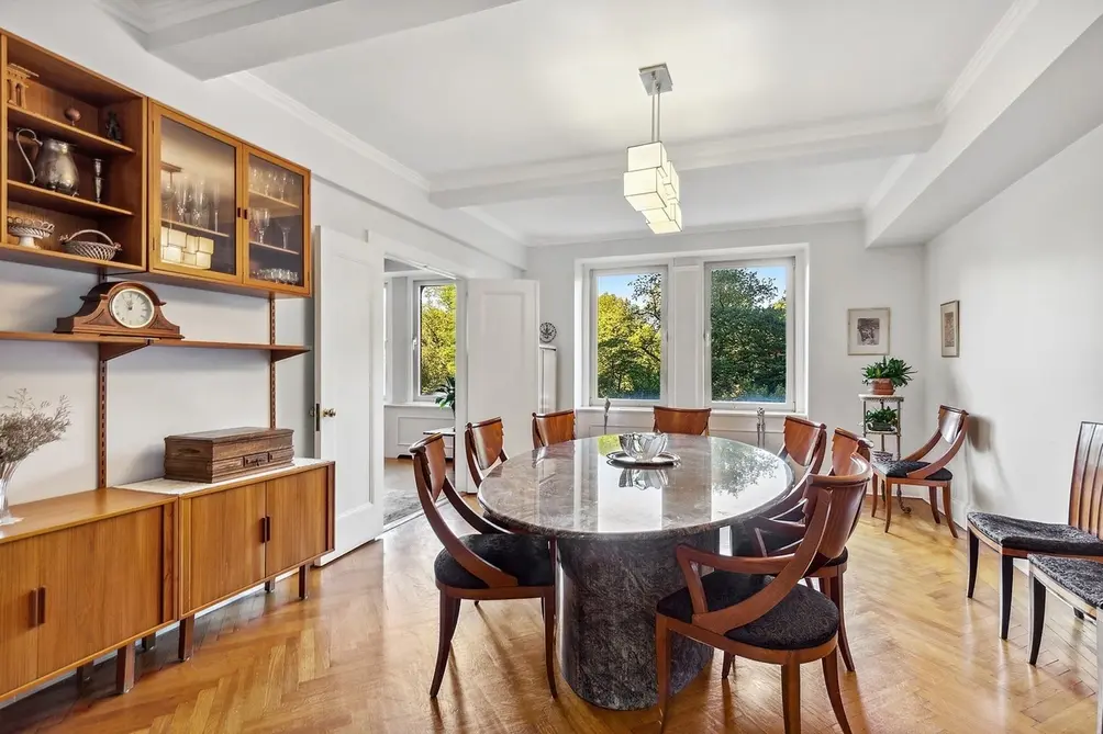 Dining room with Central Park views
