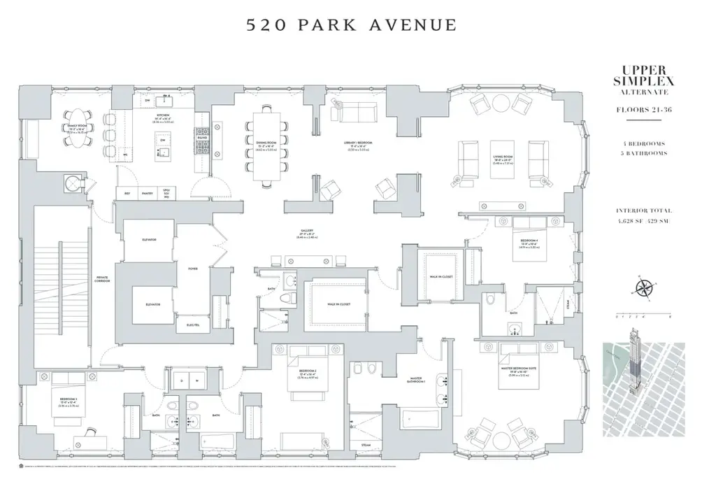 Simplex floor plan