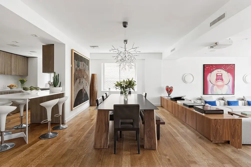 sunken living rooms in NYC apartments 