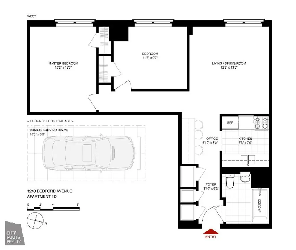 1240 Bedford Avenue #1D floor plan