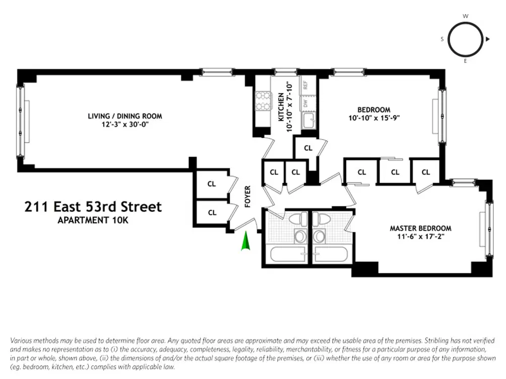 211 East 53rd Street #10K floor plan