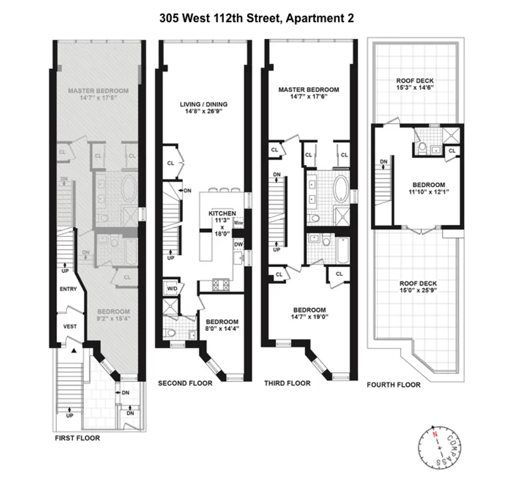 305 West 112th Street #2 floor plan
