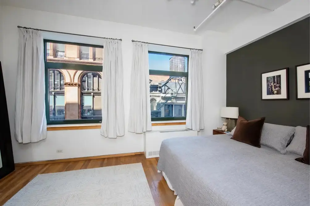 Bedroom with Noho views