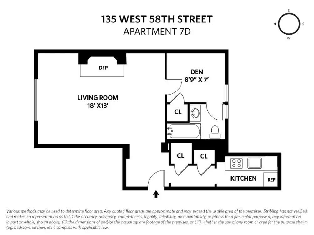 135 West 58th Street #7D floor plan