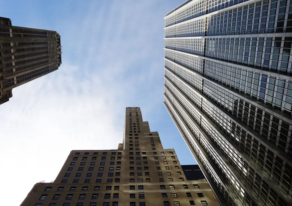 one chase manhattan plaza view from below