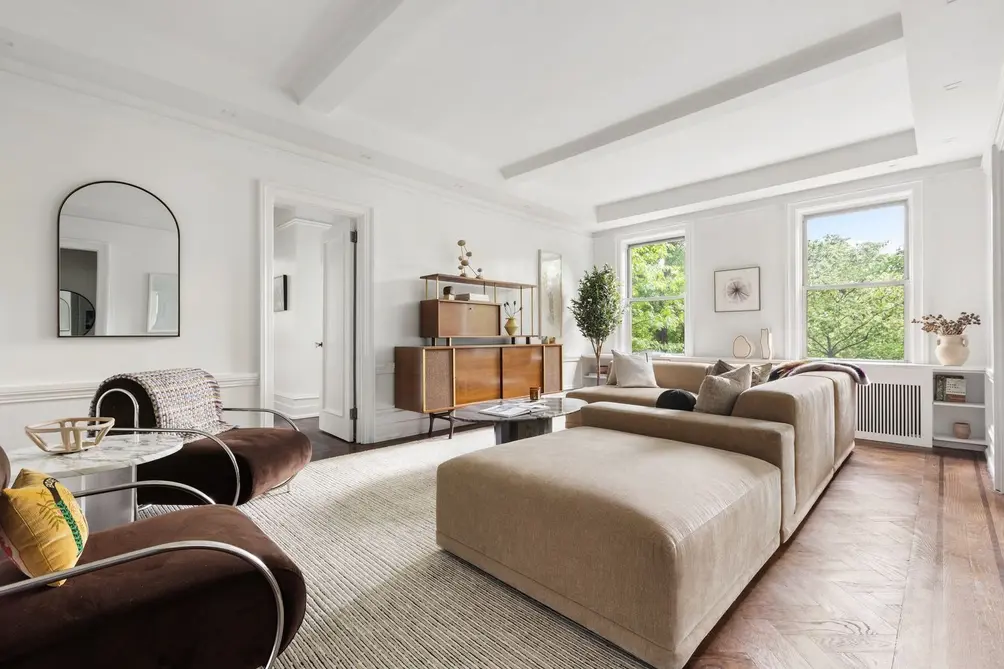 Central Park West classic six living room