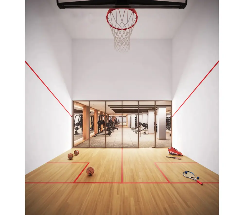 Basketball/squash court