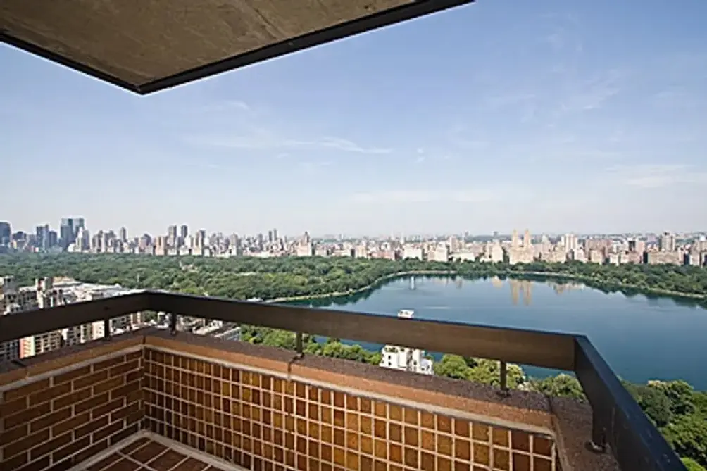 Private balcony overlooking Central Park