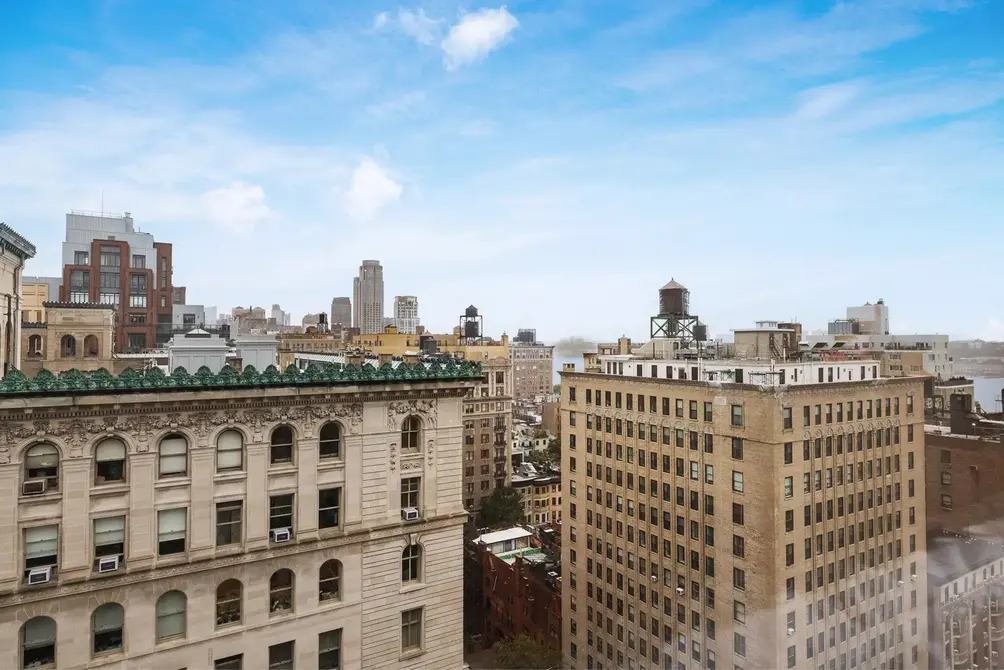 Views of historic Upper West Side architecture and the Hudson River