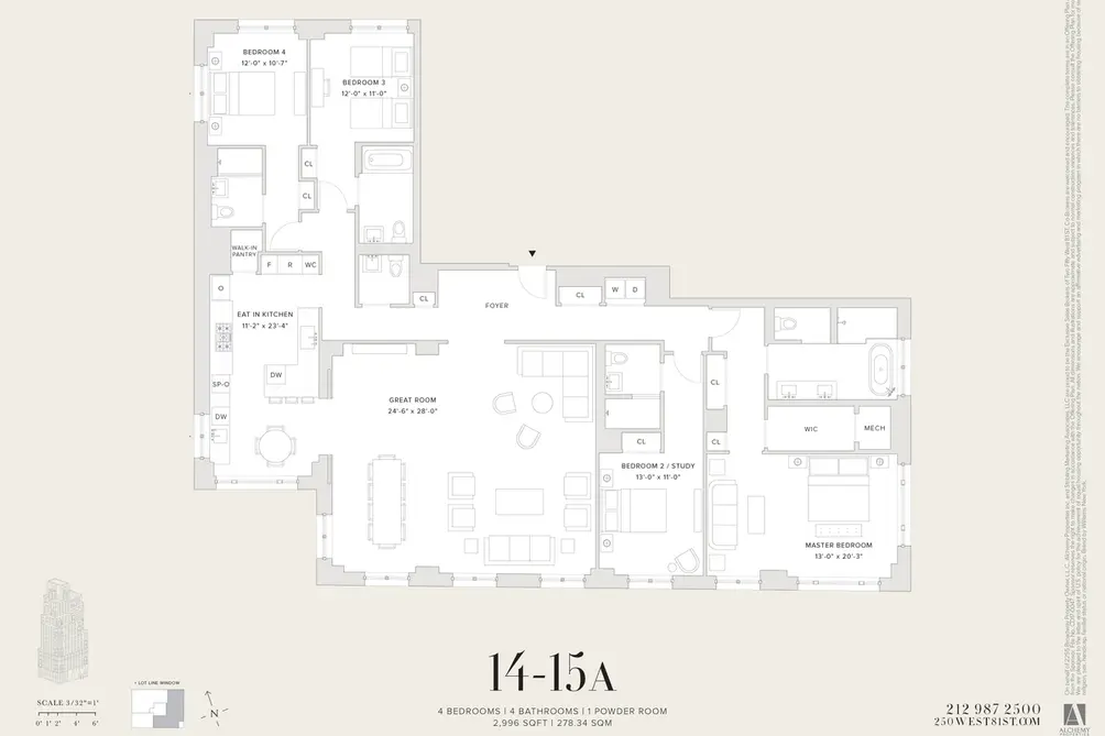 250 West 81st Street #15A floor plan