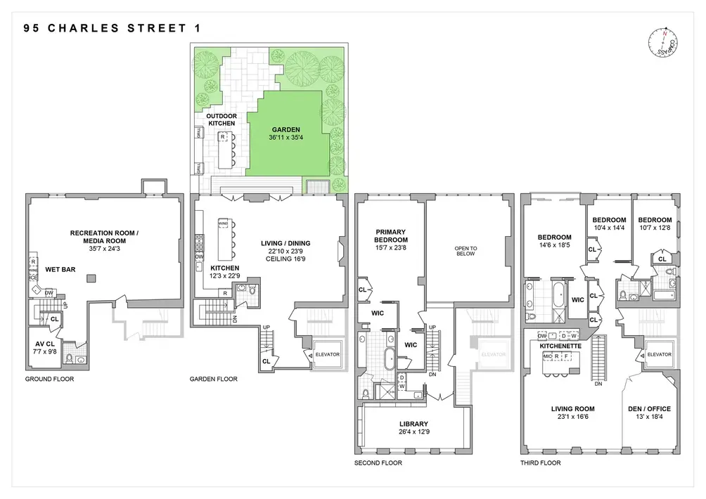 Townhouse unit floor plan