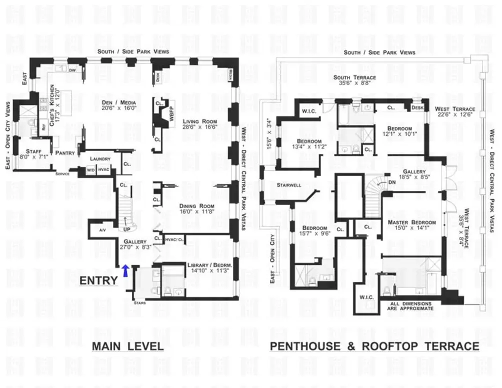 1165 Fifth Avenue #15PHA floor plan