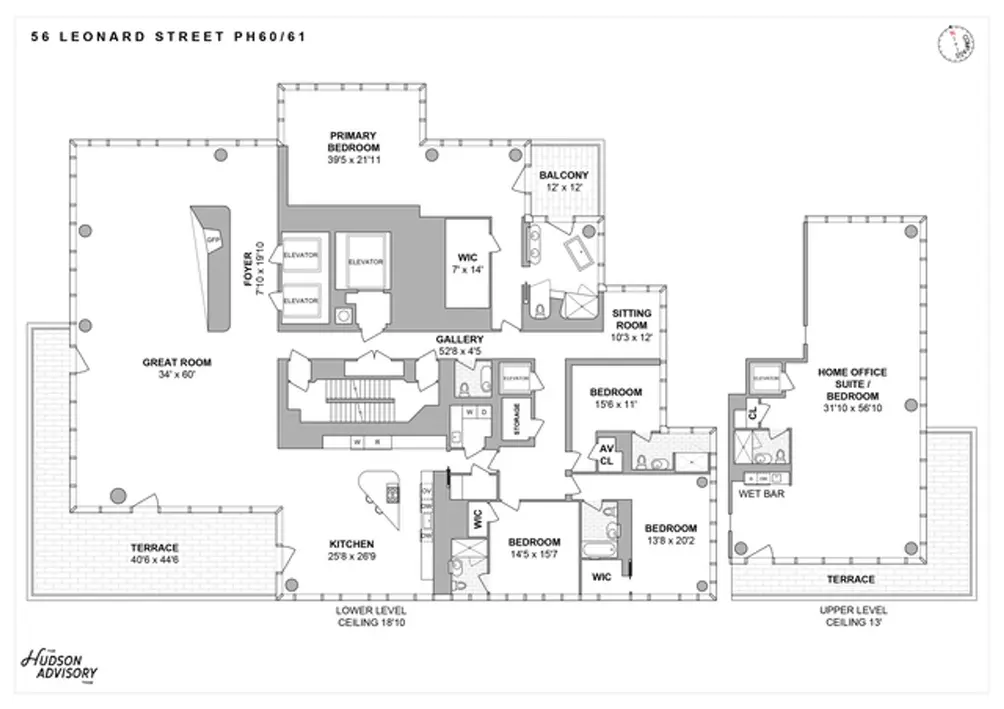 56 Leonard Street #PH53-54 floor plan