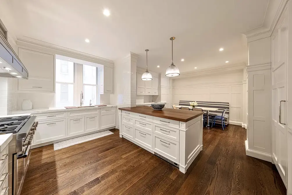 Windowed kitchen with center island