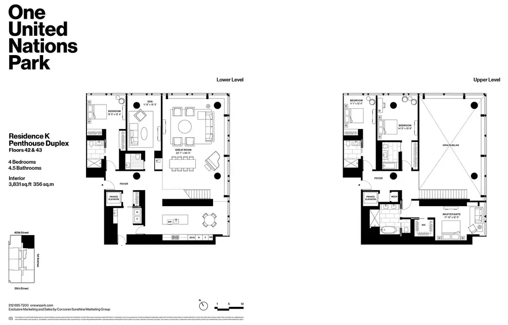 Duplex floor plan