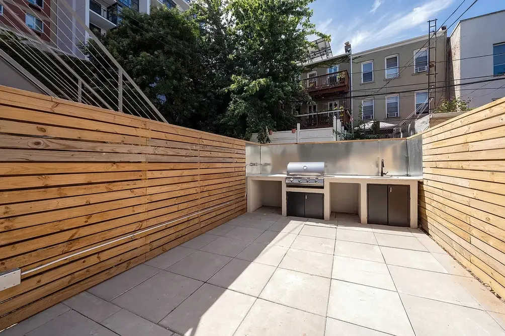 Patio with outdoor kitchen
