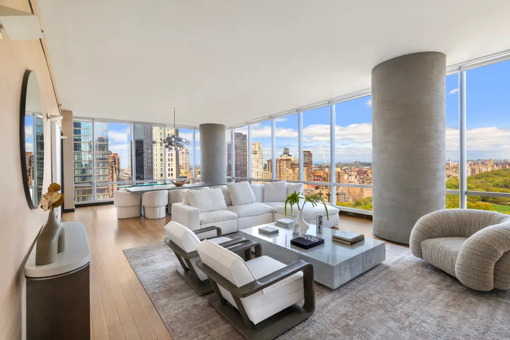 Living room with Central Park views