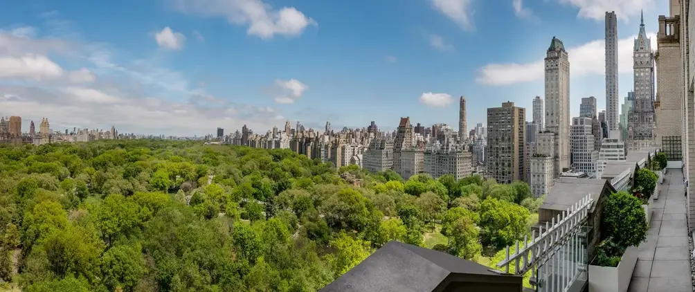 Private terrace with Central Park views