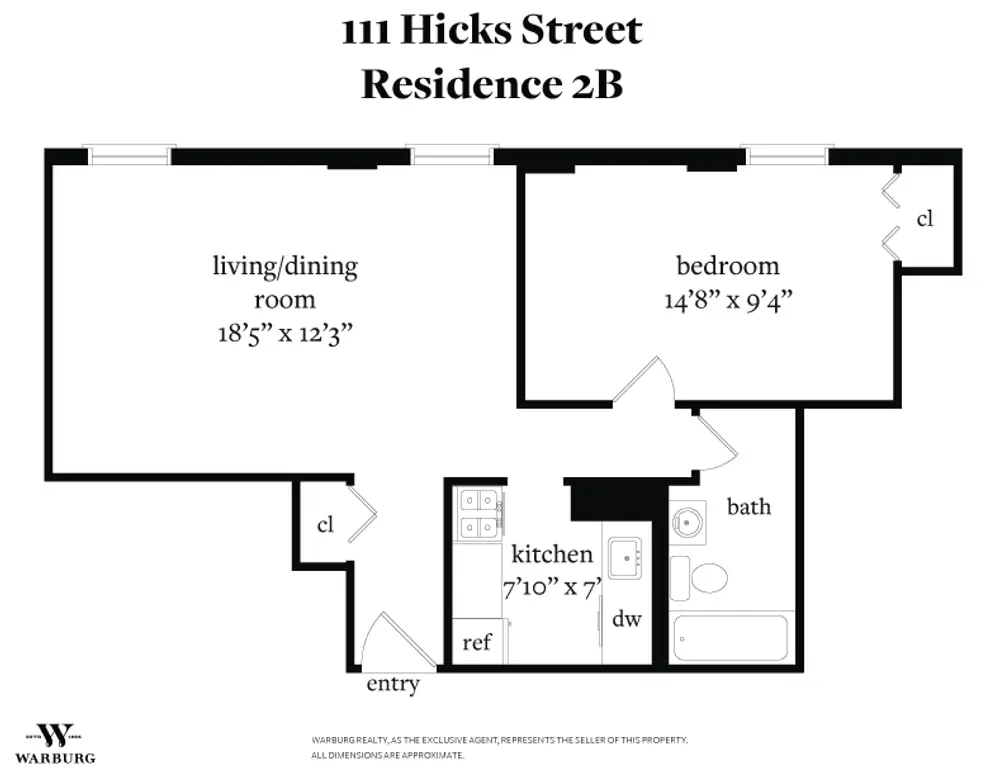 111 Hicks Street #2B floor plan
