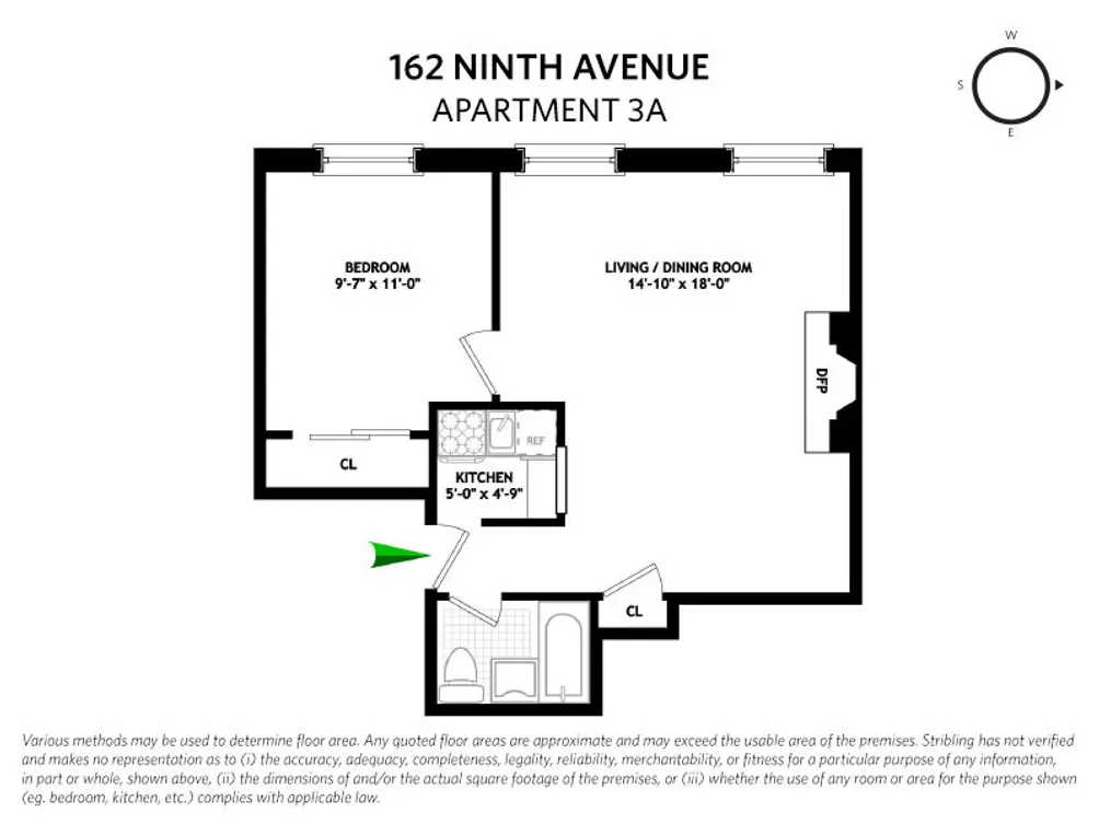 160 Ninth Avenue #3A floor plan