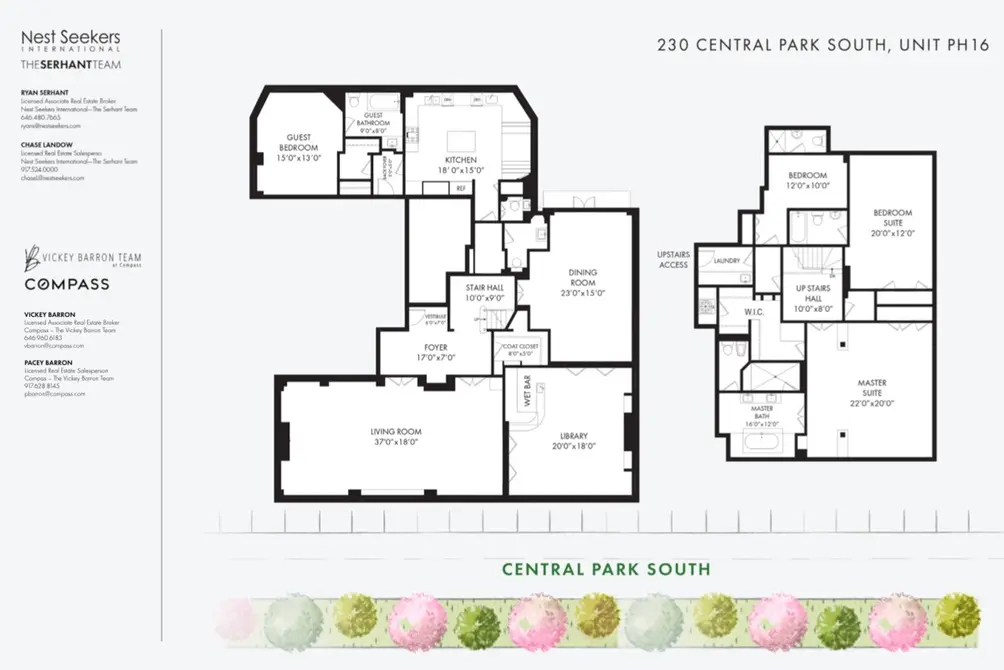 230 Central Park South #PH16 floor plan