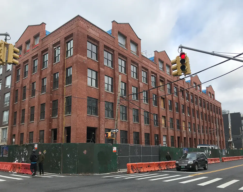 28 Roebling Street in Williamsburg, Brooklyn under construction 