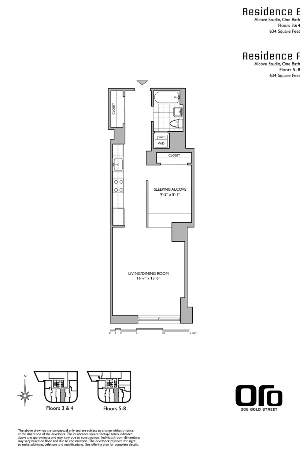 306 Gold Street #4E floor plan