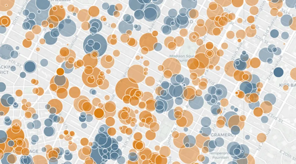 Active Sidewalk Shed Permit map