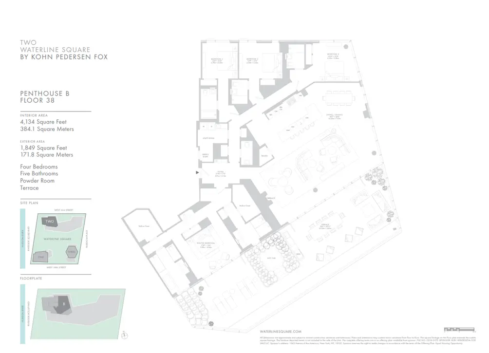 Two Waterline Square #PHB floor plan