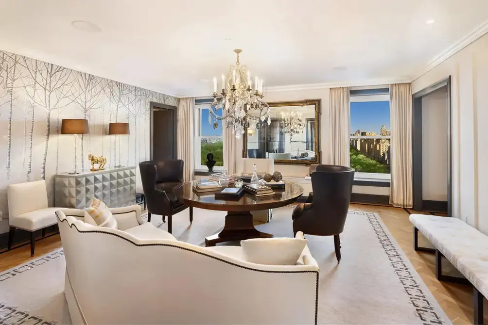 Dining room with Central Park views