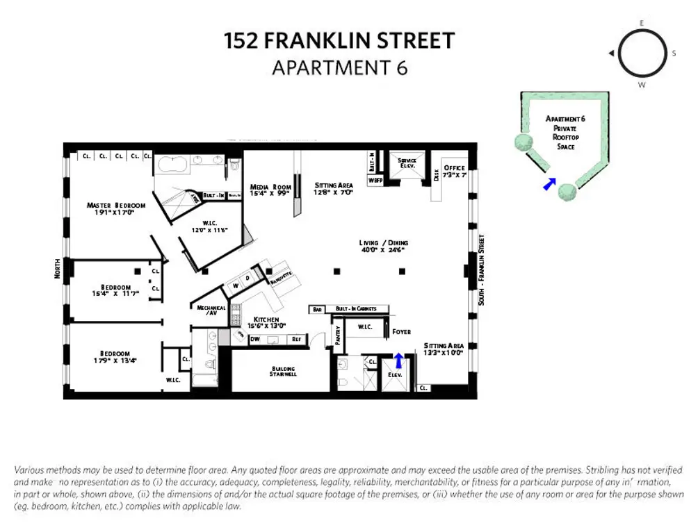 152 Franklin Street #6FL floor plan