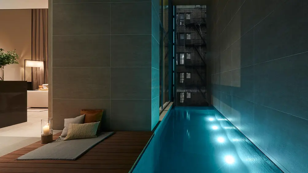 heated pools, chelsea pools, soori high line interiors, scda architects, soo k chan