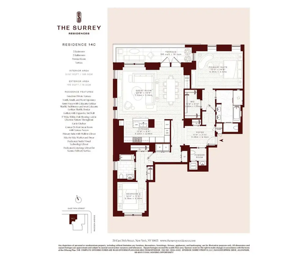 Two-bedroom floor plan