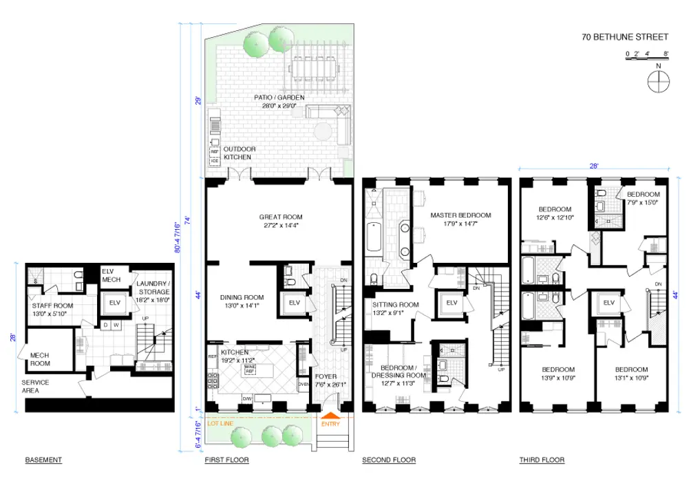 70 Bethune Street floor plan