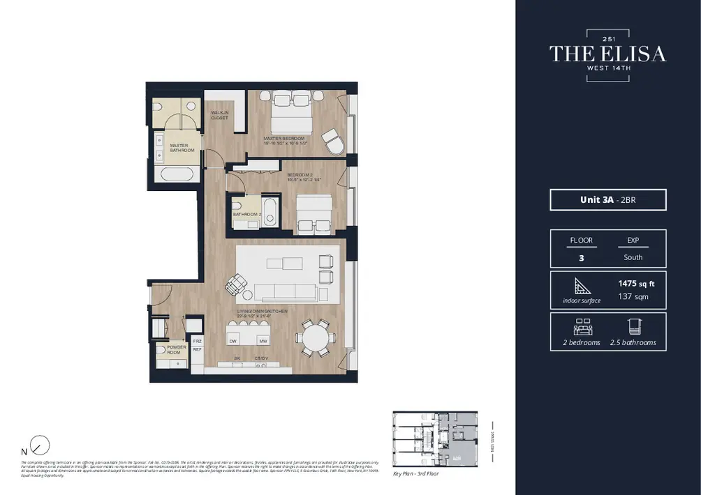 Two-bedroom floor plan