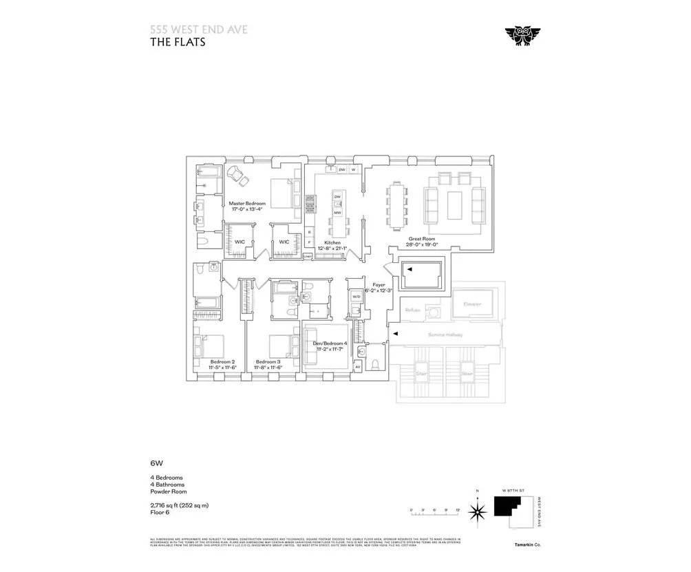 Four-bedroom floor plan