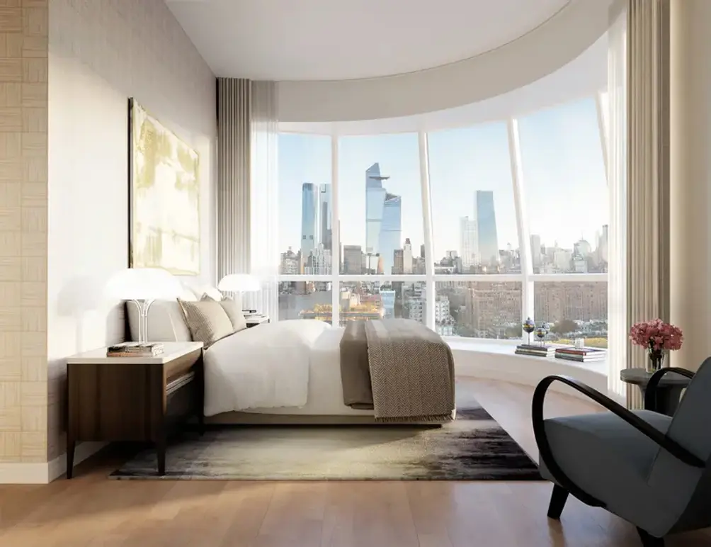 Bedroom with Hudson Yards views