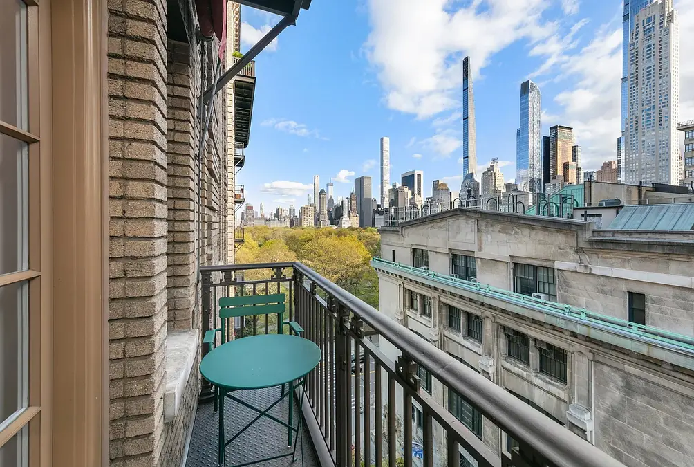Private balcony with views of Central Park and Billionaires' Row