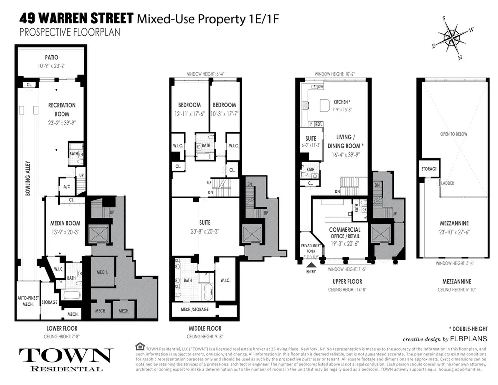 49 Warren Street #1EF floor plan