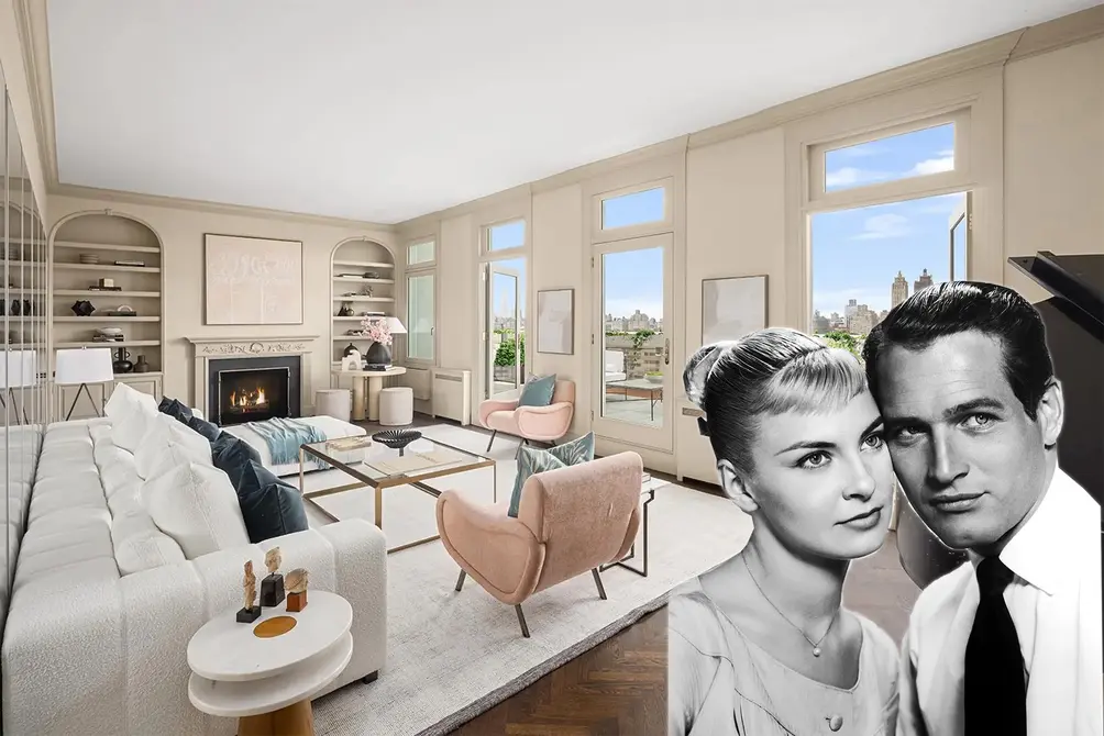 Paul Newman Joanne Woodward Fifth Avenue penthouse