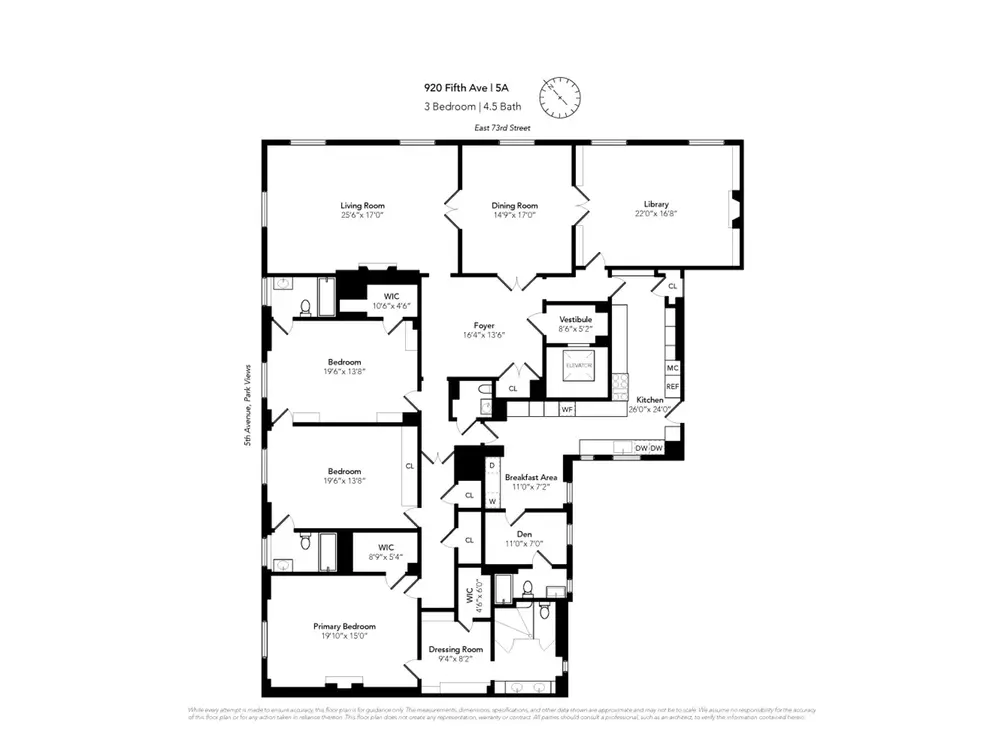 Four-bedroom floor plan