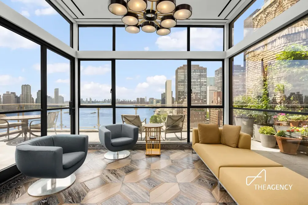 Solarium with East River views