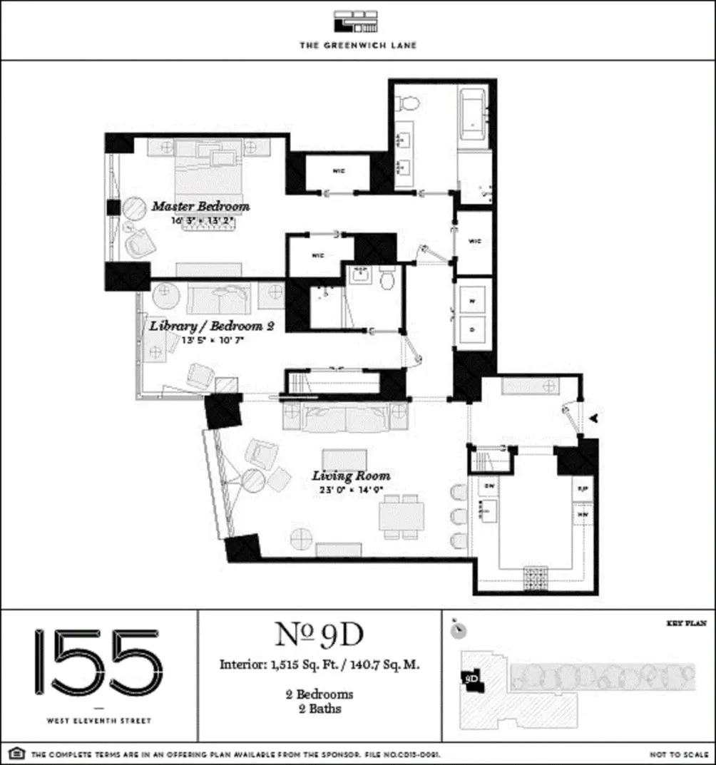 155 West 11th Street #9D floor plan