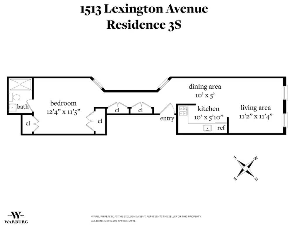 1513 Lexington Avenue #3S floor plan