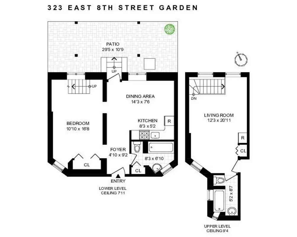Garden unit floor plan