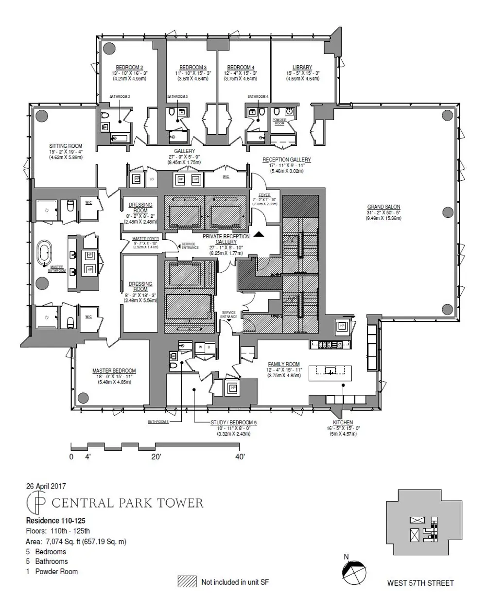 Central Park Tower Extell penthouses