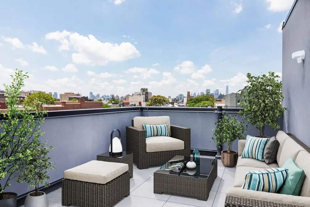 221 Devoe Street roof deck with Manhattan views