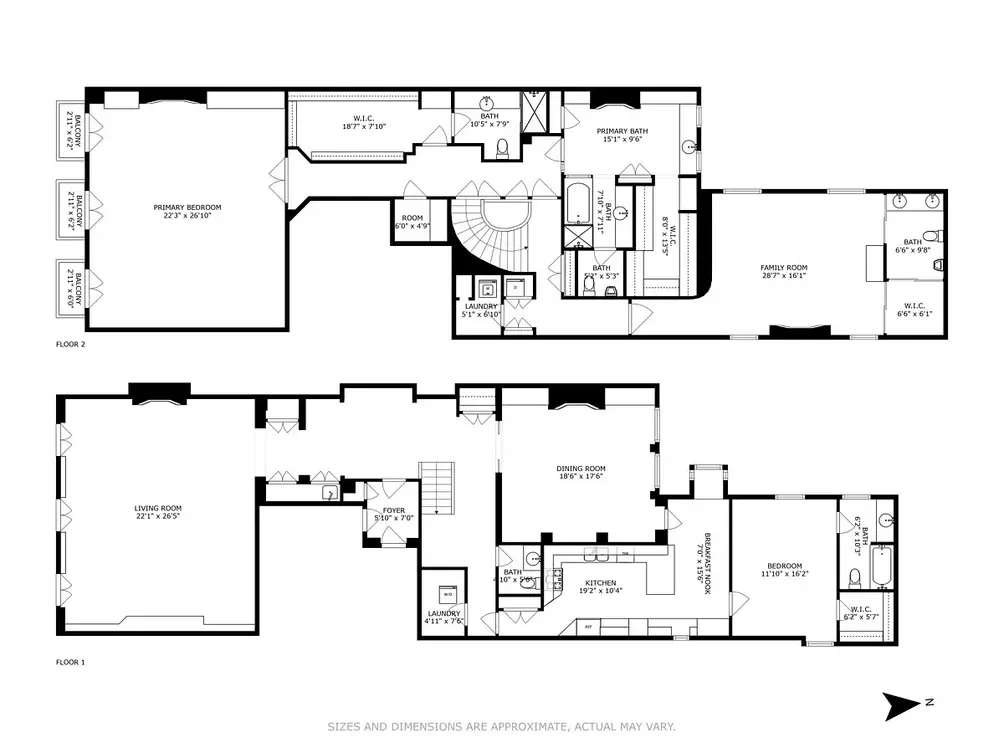 Duplex floor plan